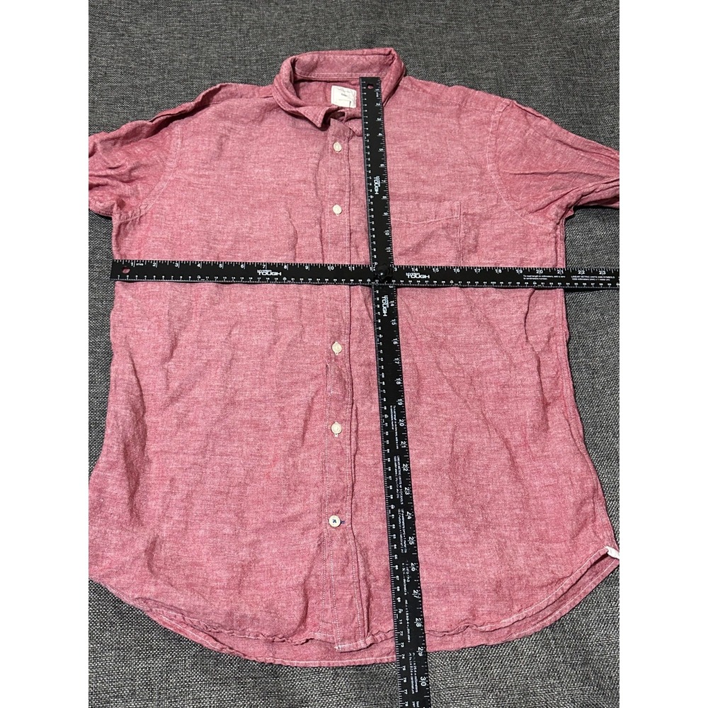 Gap Men's L Red Long Sleeve Shirt - Picture 2 of 5